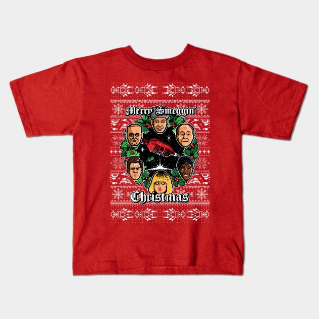 Merry Smeggin' Christmas Kids T-Shirt by Stationjack